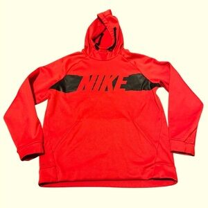 Men’s Nike Dri Fit Hoodie Size Medium Red Black